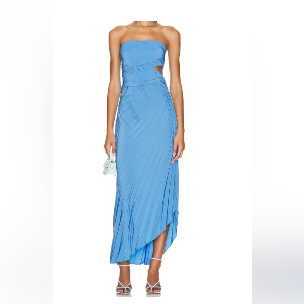 Blue A.L.C Strapless Dress